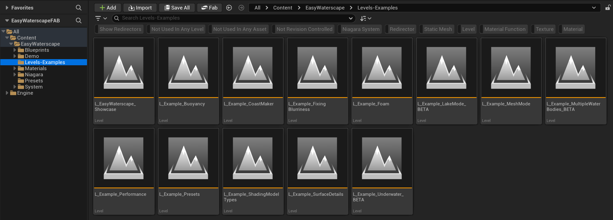Project Settings Popup