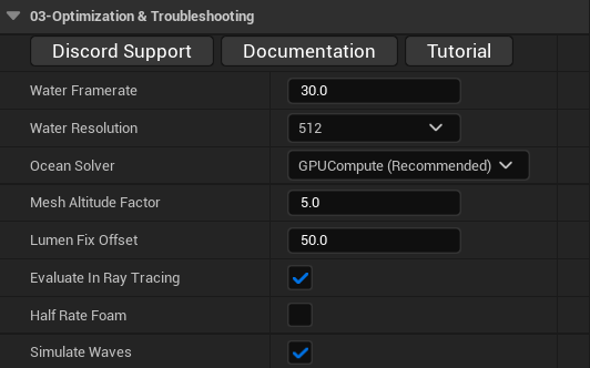 The Optimizations tab